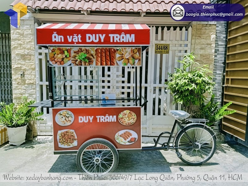 Lưu ngay địa chỉ làm xe đạp bán xiên que giá rẻ tại Sài Gòn